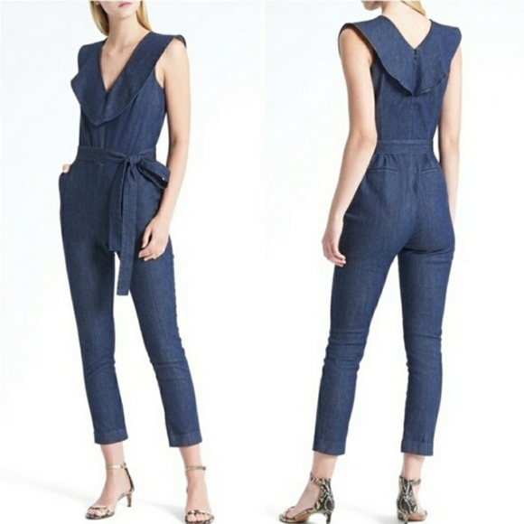 Banana Republic Denim Jumpsuit Factory 